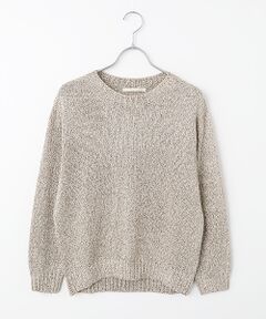 Mademoiselle NON NON / マドモアゼルノンノン ニット・セーター | ペーパーミックス ニットプルオーバー