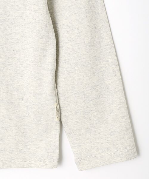 Mademoiselle NON NON / マドモアゼルノンノン Tシャツ | オーガニック天竺 レースボーダー刺繍Tシャツ | 詳細4