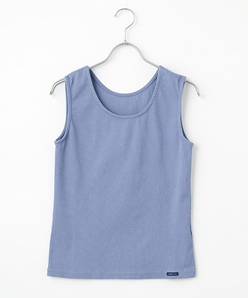 Mademoiselle NON NON / マドモアゼルノンノン タンクトップ | コンパクトエクストラベアテレコ 2WAYタンクトップ（ブルー）