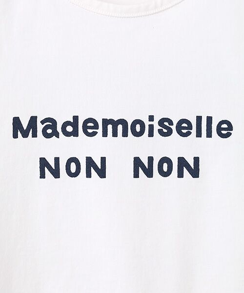 Mademoiselle NON NON / マドモアゼルノンノン Tシャツ | タリイ天竺 1色ロゴプリント半袖Tシャツ | 詳細2