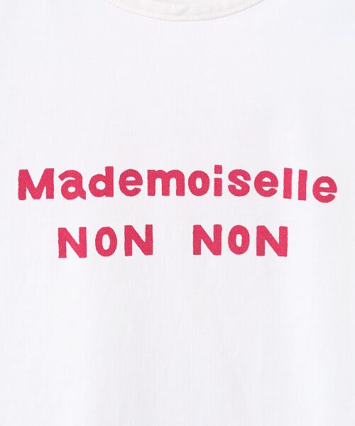 Mademoiselle NON NON / マドモアゼルノンノン Tシャツ | タリイ天竺 1色ロゴプリント半袖Tシャツ | 詳細6