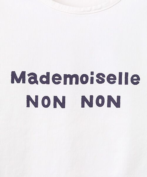 Mademoiselle NON NON / マドモアゼルノンノン Tシャツ | タリイ天竺 1色ロゴプリント半袖Tシャツ | 詳細7