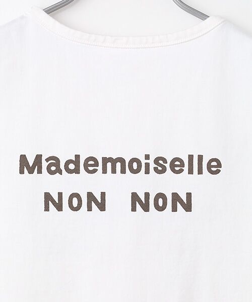 Mademoiselle NON NON / マドモアゼルノンノン Tシャツ | タリイ天竺 1色ロゴプリント半袖Tシャツ | 詳細10