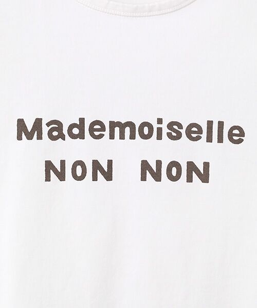 Mademoiselle NON NON / マドモアゼルノンノン Tシャツ | タリイ天竺 1色ロゴプリント半袖Tシャツ | 詳細12