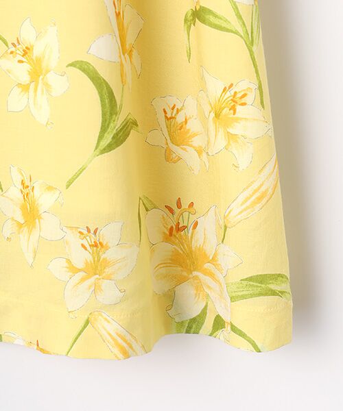 Mademoiselle NON NON / マドモアゼルノンノン ロング・マキシ丈ワンピース | レーヨン ユリプリントワンピース | 詳細3