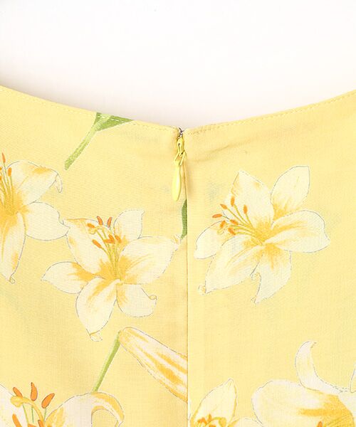 Mademoiselle NON NON / マドモアゼルノンノン ロング・マキシ丈ワンピース | レーヨン ユリプリントワンピース | 詳細4