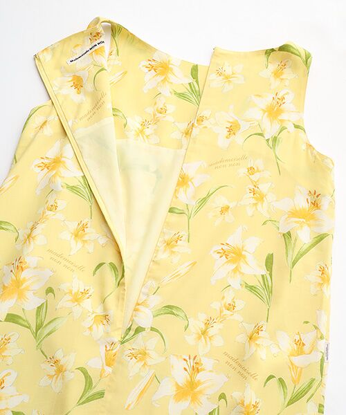 Mademoiselle NON NON / マドモアゼルノンノン ロング・マキシ丈ワンピース | レーヨン ユリプリントワンピース | 詳細5