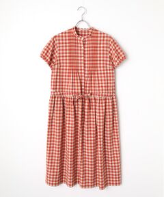 Mademoiselle NON NON / マドモアゼルノンノン ロング・マキシ丈ワンピース | 超長綿タイプライターギンガムスムースワンピース