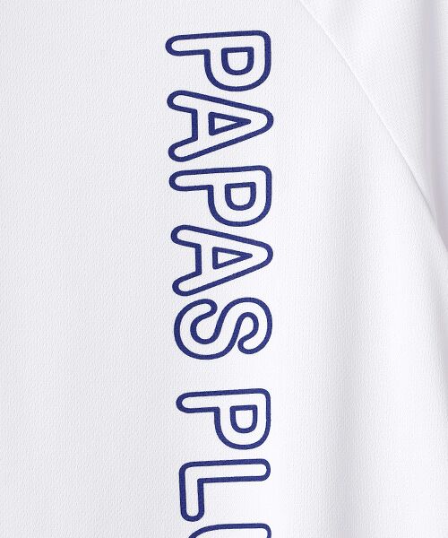 Mademoiselle NON NON / マドモアゼルノンノン カットソー | レディースGOLF エステルエコメッシュ ロゴ入りモックネックTシャツ | 詳細1