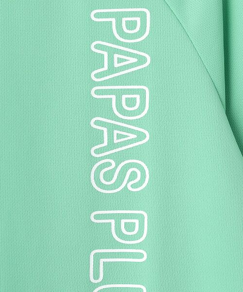 Mademoiselle NON NON / マドモアゼルノンノン カットソー | レディースGOLF エステルエコメッシュ ロゴ入りモックネックTシャツ | 詳細2