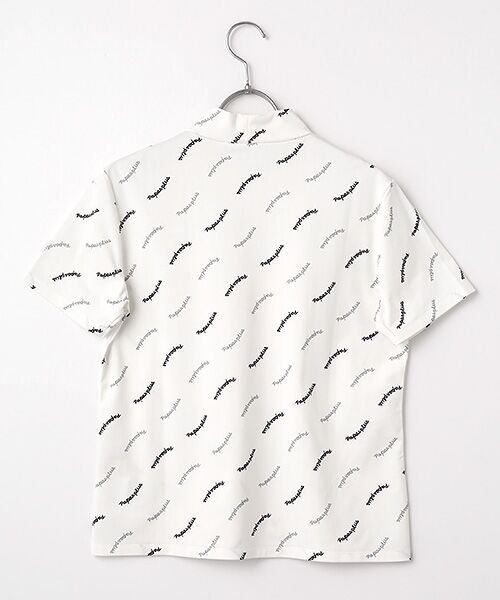 Mademoiselle NON NON / マドモアゼルノンノン カットソー | レディースGOLF エアドットロゴプリント柄 モックネックTシャツ | 詳細1