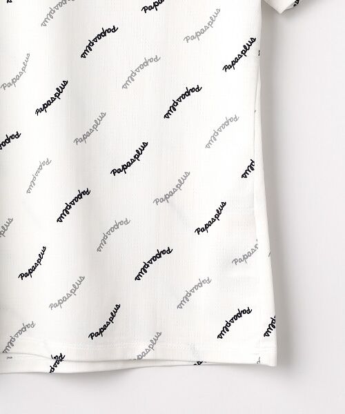 Mademoiselle NON NON / マドモアゼルノンノン カットソー | レディースGOLF エアドットロゴプリント柄 モックネックTシャツ | 詳細3