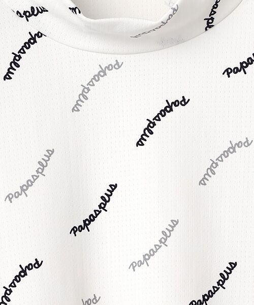 Mademoiselle NON NON / マドモアゼルノンノン カットソー | レディースGOLF エアドットロゴプリント柄 モックネックTシャツ | 詳細4