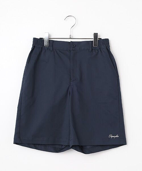 Mademoiselle NON NON / マドモアゼルノンノン ショート・ハーフ・半端丈パンツ | レディースGOLF 綿/ポリエステル交織ストレッチクロス 膝上丈ショートパンツ（ネイビー）