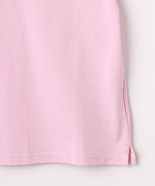 Mademoiselle NON NON / マドモアゼルノンノン ポロシャツ | レディースGOLF クールマックス交編鹿の子シルケット加工 スキッパー衿半袖ポロシャツ | 詳細3