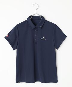 Mademoiselle NON NON / マドモアゼルノンノン ポロシャツ | レディースGOLF フルダル・バックハニカム 台衿付き半袖ポロシャツ