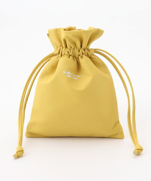 Mademoiselle NON NON / マドモアゼルノンノン ポーチ | ラムズソフトナッパレザー巾着 | 詳細1