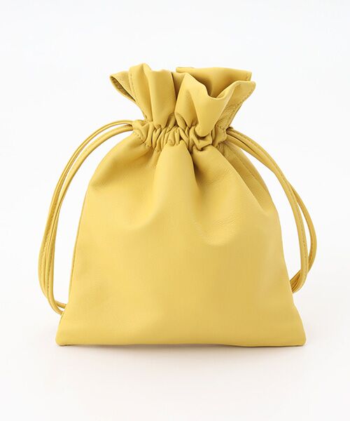 Mademoiselle NON NON / マドモアゼルノンノン ポーチ | ラムズソフトナッパレザー巾着 | 詳細2