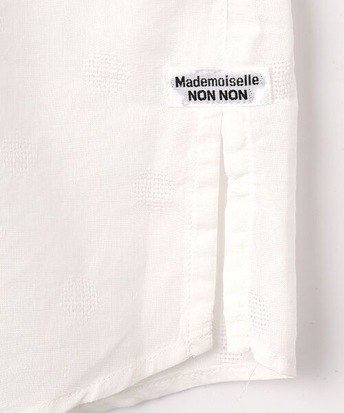 Mademoiselle NON NON / マドモアゼルノンノン シャツ・ブラウス | カラミジャガードシャツ[8分袖] | 詳細1