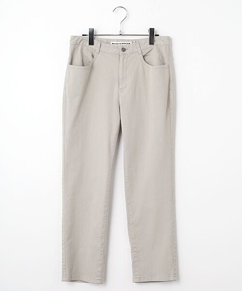 Mademoiselle NON NON / マドモアゼルノンノン デニムパンツ | オーガニックラフィーストレッチデニム 8分丈パンツ（グレー）