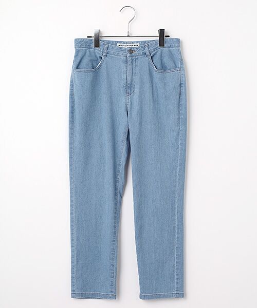 Mademoiselle NON NON / マドモアゼルノンノン デニムパンツ | オーガニックラフィーストレッチデニム 8分丈パンツ（ライトインディゴ）