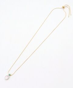 Mademoiselle NON NON / マドモアゼルノンノン ネックレス・ペンダント・チョーカー | <ELI ON EAR>エリ オン イヤー パールトップスライドネックレス