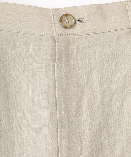 Mademoiselle NON NON / マドモアゼルノンノン その他パンツ | リネンポプリン ワンタックガウチョパンツ | 詳細1