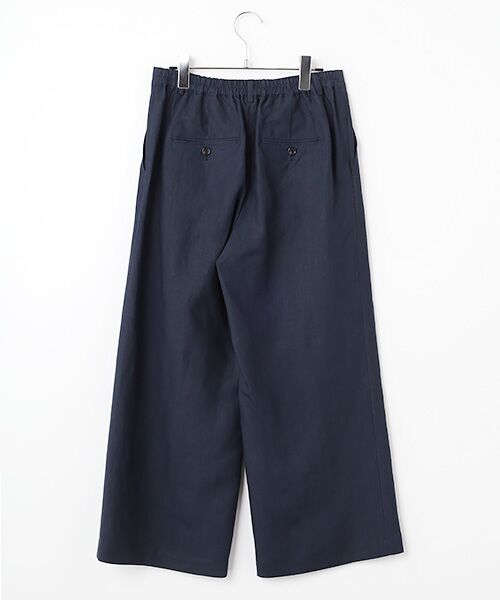 Mademoiselle NON NON / マドモアゼルノンノン その他パンツ | リネンポプリン ワンタックガウチョパンツ | 詳細3