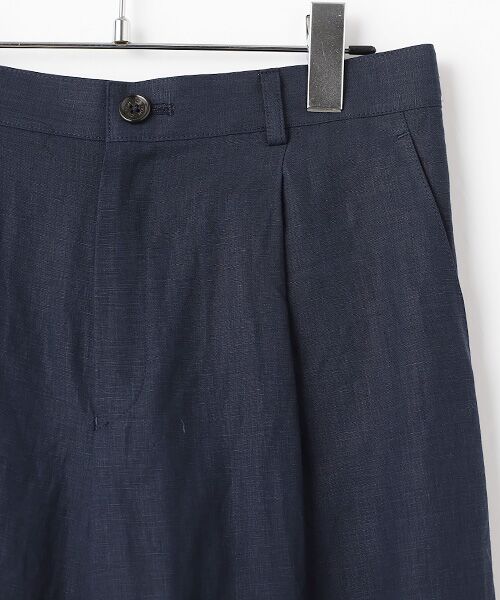 Mademoiselle NON NON / マドモアゼルノンノン その他パンツ | リネンポプリン ワンタックガウチョパンツ | 詳細4