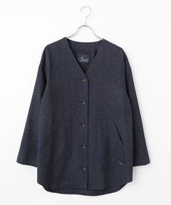 Mademoiselle NON NON / マドモアゼルノンノン その他アウター | ミルドライトフラノ Vネックライトコート