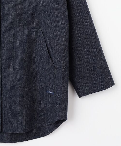 Mademoiselle NON NON / マドモアゼルノンノン その他アウター | ミルドライトフラノ Vネックライトコート | 詳細3