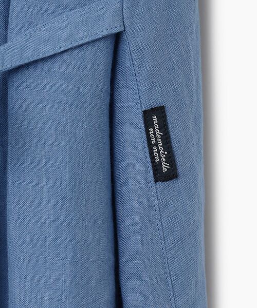 Mademoiselle NON NON / マドモアゼルノンノン ロング・マキシ丈ワンピース | リネンシャンブレー シャツカラーワンピース | 詳細6