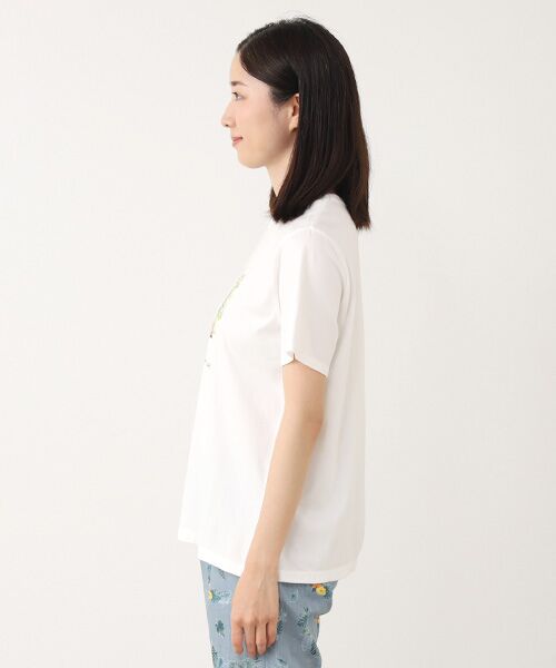 Mademoiselle NON NON / マドモアゼルノンノン Tシャツ | コンパクトヤーンエアロシフォン加工 レモンベアプリントTシャツ | 詳細8