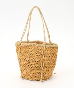 Mademoiselle NON NON / マドモアゼルノンノン かごバック | <SANS ARCIDET>サン アルシデ 透かし編みラフィアトートバッグ