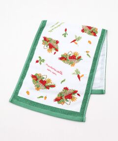 Mademoiselle NON NON / マドモアゼルノンノン タオル | ベジタブルバスケットプリント フェイスタオル