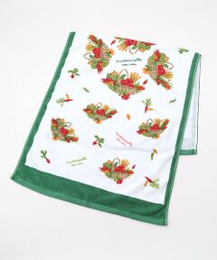 Mademoiselle NON NON / マドモアゼルノンノン タオル | ベジタブルバスケットプリント バスタオル