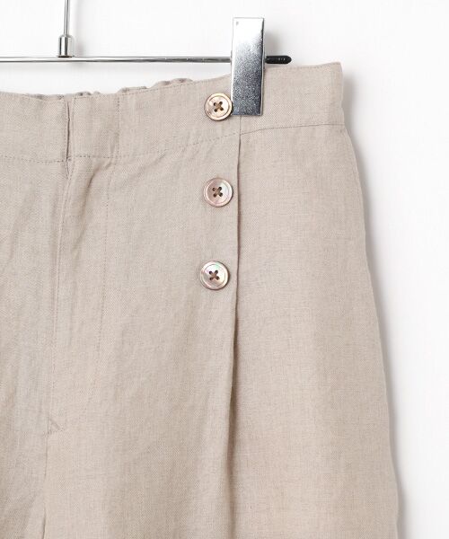Mademoiselle NON NON / マドモアゼルノンノン ショート・ハーフ・半端丈パンツ | ノルマンディリネン マリン風キュロットパンツ[6分丈] | 詳細2