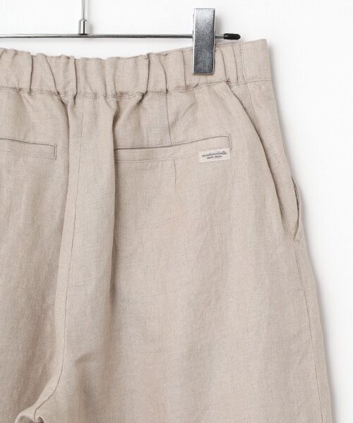 Mademoiselle NON NON / マドモアゼルノンノン ショート・ハーフ・半端丈パンツ | ノルマンディリネン マリン風キュロットパンツ[6分丈] | 詳細4