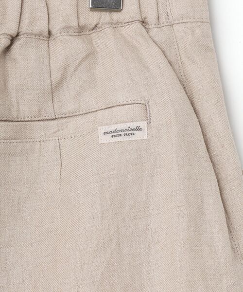 Mademoiselle NON NON / マドモアゼルノンノン ショート・ハーフ・半端丈パンツ | ノルマンディリネン マリン風キュロットパンツ[6分丈] | 詳細5