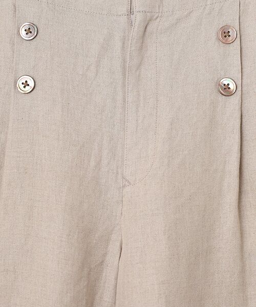 Mademoiselle NON NON / マドモアゼルノンノン ショート・ハーフ・半端丈パンツ | ノルマンディリネン マリン風キュロットパンツ[6分丈] | 詳細7