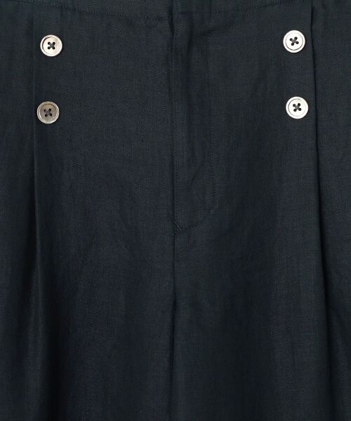 Mademoiselle NON NON / マドモアゼルノンノン ショート・ハーフ・半端丈パンツ | ノルマンディリネン マリン風キュロットパンツ[6分丈] | 詳細8