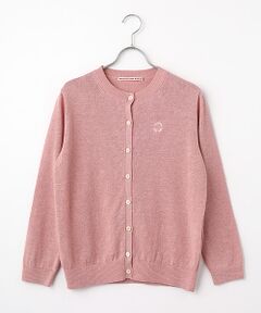 Mademoiselle NON NON / マドモアゼルノンノン カーディガン・ボレロ | ユーロリネンウオッシャブル天竺10G クルーネックカーディガン[9分袖]