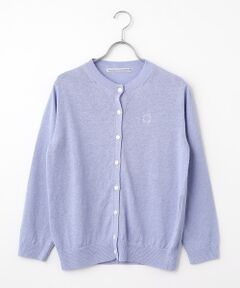 Mademoiselle NON NON / マドモアゼルノンノン カーディガン・ボレロ | ユーロリネンウオッシャブル天竺10G クルーネックカーディガン[9分袖]