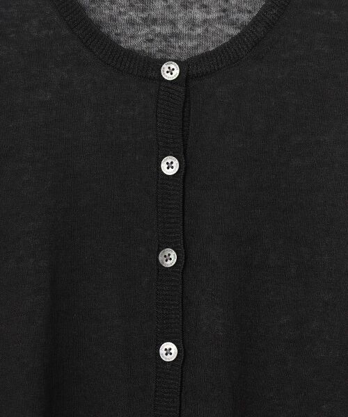 Mademoiselle NON NON / マドモアゼルノンノン カーディガン・ボレロ | リネンクロスウオッシャブルWカバー ロングカーディガン[8分袖] | 詳細8