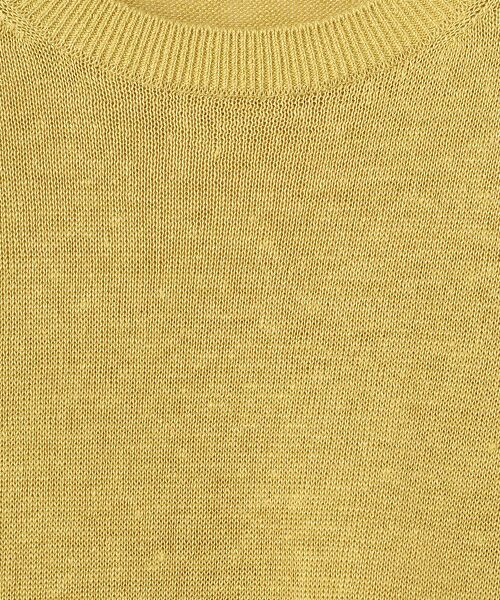 Mademoiselle NON NON / マドモアゼルノンノン ニット・セーター | ユーロリネンウオッシャブル天竺10G クルーネックニット[8分袖] | 詳細5