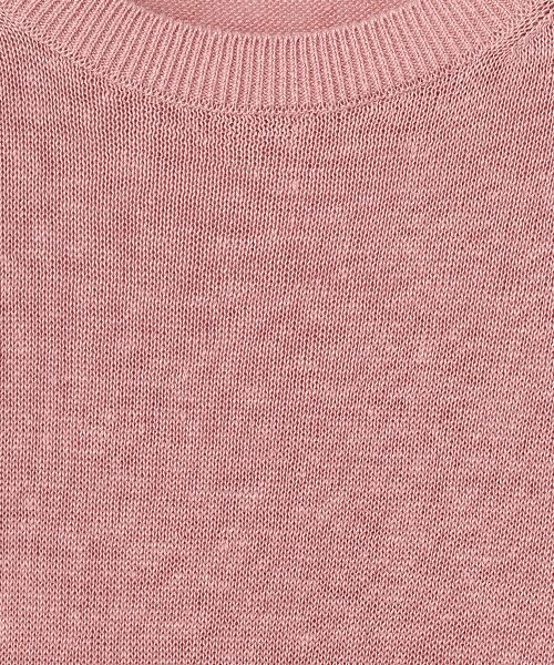 Mademoiselle NON NON / マドモアゼルノンノン ニット・セーター | ユーロリネンウオッシャブル天竺10G クルーネックニット[8分袖] | 詳細6