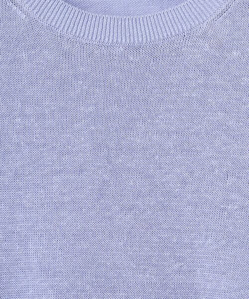 Mademoiselle NON NON / マドモアゼルノンノン ニット・セーター | ユーロリネンウオッシャブル天竺10G クルーネックニット[8分袖] | 詳細7