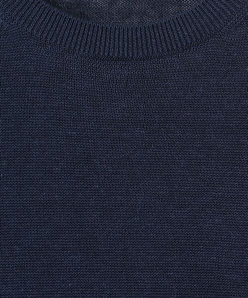 Mademoiselle NON NON / マドモアゼルノンノン ニット・セーター | ユーロリネンウオッシャブル天竺10G クルーネックニット[8分袖] | 詳細8