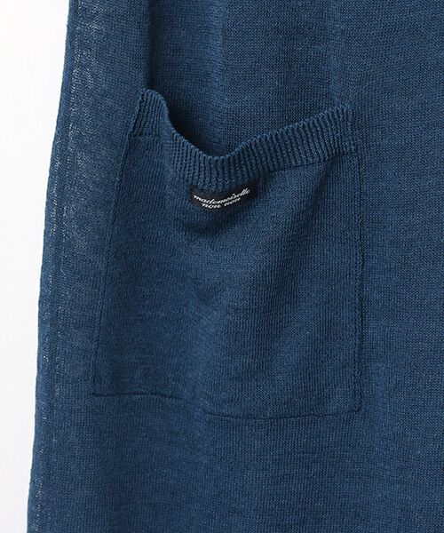 Mademoiselle NON NON / マドモアゼルノンノン ベスト | リネンクロスウオッシャブルWカバー フード付きベスト | 詳細6