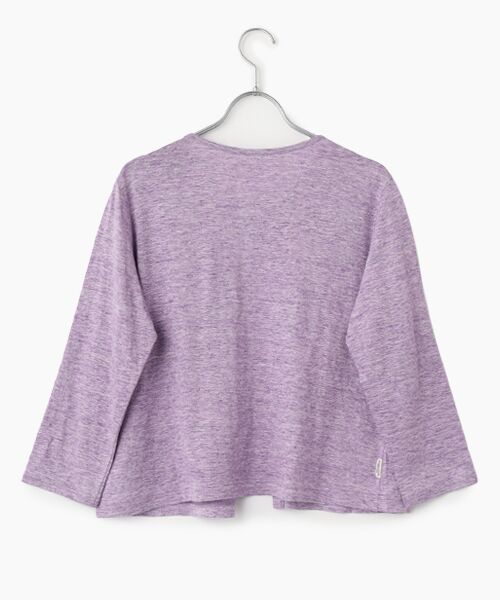 Mademoiselle NON NON / マドモアゼルノンノン カーディガン・ボレロ | ウオッシャブルリネンTOP天竺 カーディガン[8分袖] | 詳細2